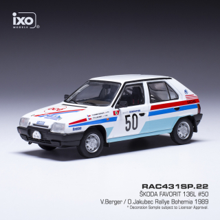 Škoda Favorit 136L, No.50, Barum Rally, V.Berger (1990)  - dodanie 14-28 dní