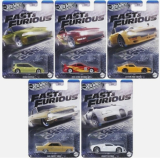 Hot Wheels Fast & Furious - set 5 modelov