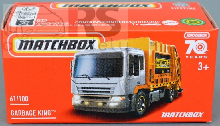 Matchbox Power Grab Garbage Truck