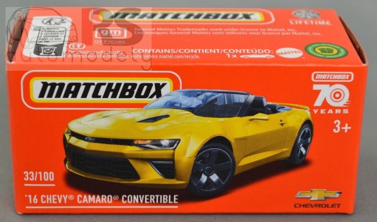 Matchbox Power Grab ´16 Chevy Camaro Convertible