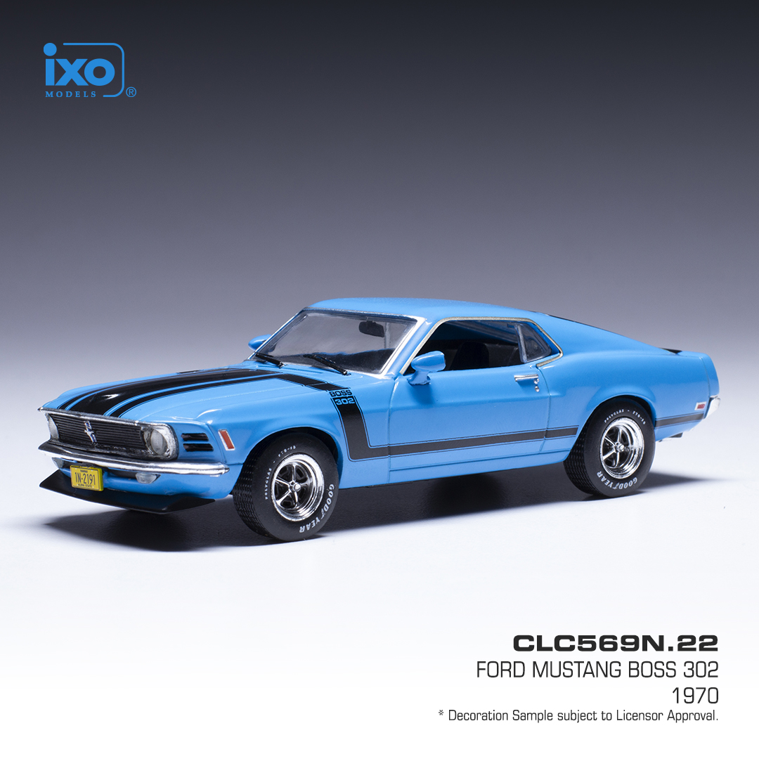 Ford Mustang Boss 302, blue, 1970