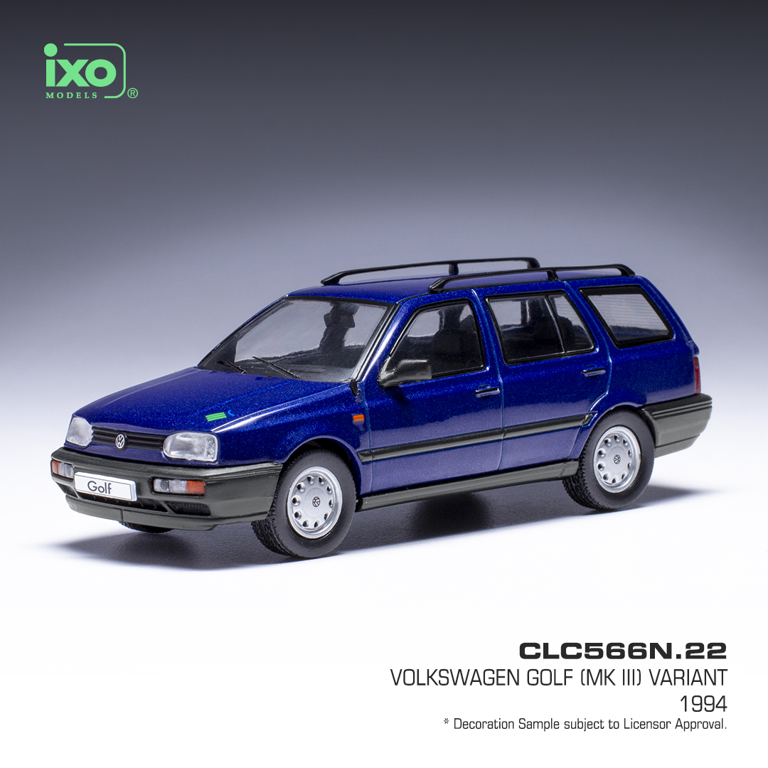 VW Golf III Variant, metallic-blue, rosa Floyd, 1994