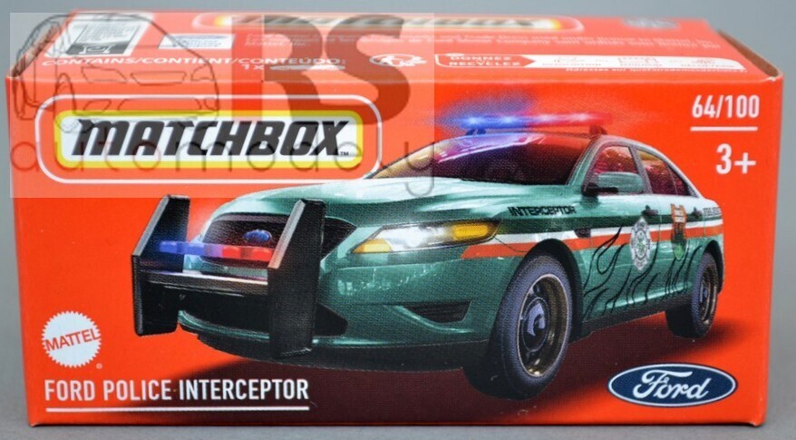Matchbox Power Grab Ford Police Interceptor 