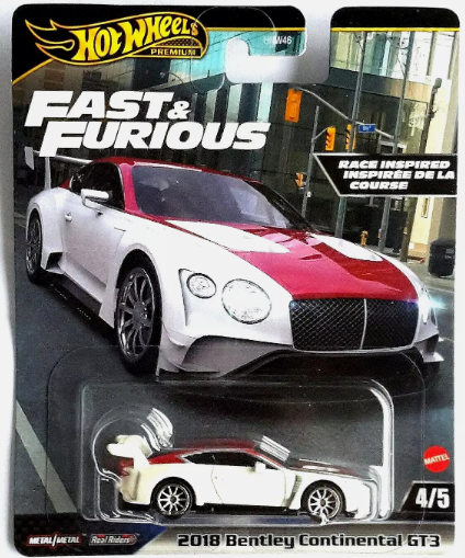 Hot Wheels 2018 Bentley Continental GT3 