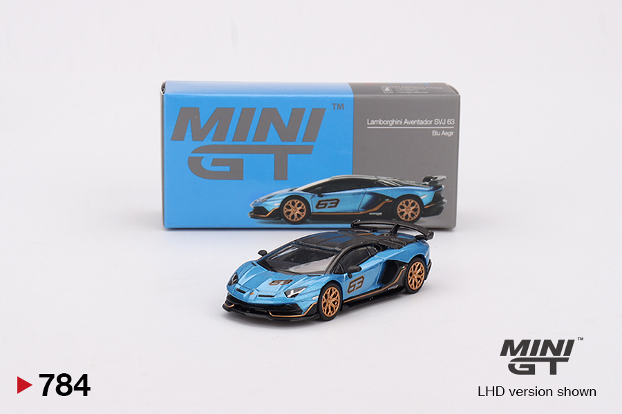 Lamborghini Aventador SVJ 63 Blu Aegir 1:64 