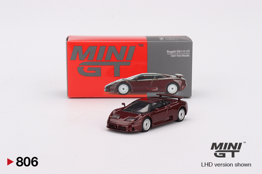 Bugatti EB110 GT Dark Red Metallic 1:64
