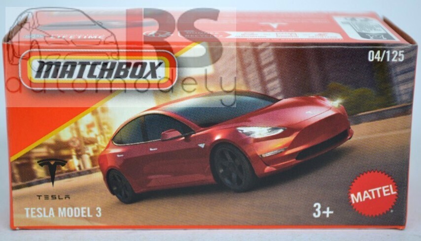 Matchbox Power Grab Tesla Model 3