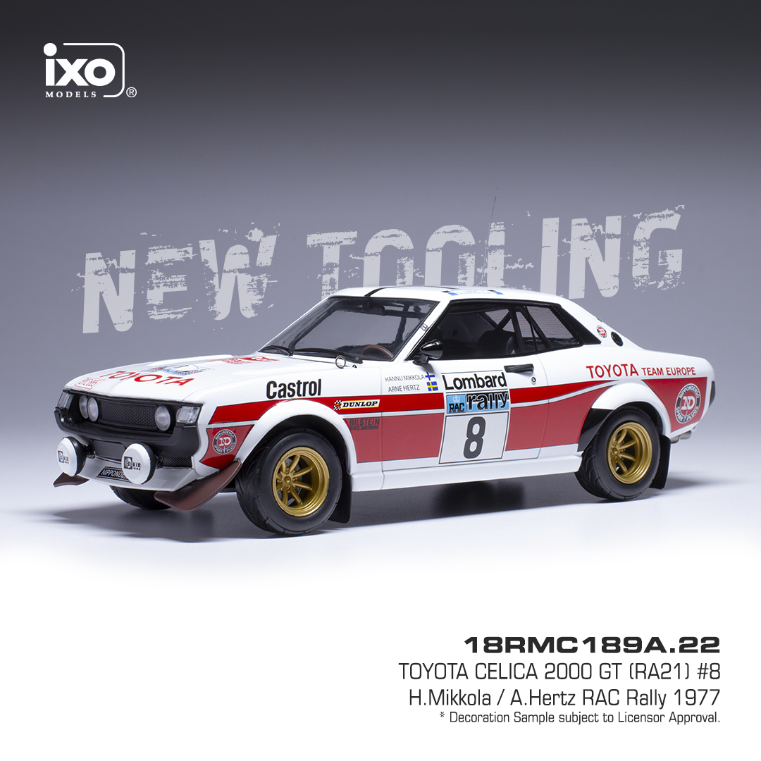 Toyota Celica 2000 GT (RA21) Mikkola, Rally RAC 1977 1:18