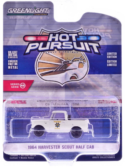 1964 Harvester Scout Half Cab California Highway Patrol  1:64 