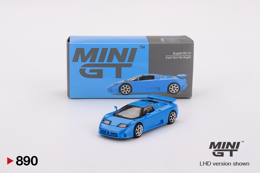 Bugatti EB110 Super Sport Blu Bugatti 1:64