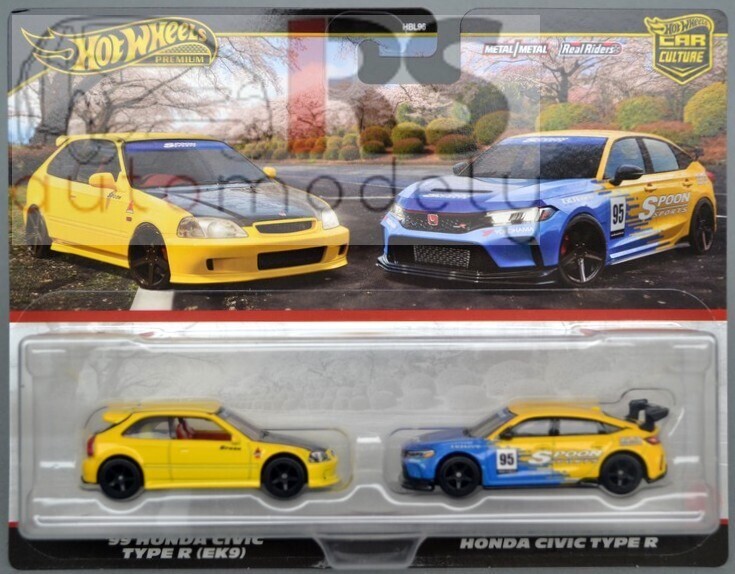 Hot Wheels 1999 Honda Civic Type R (EK9) & Honda Civic Type R