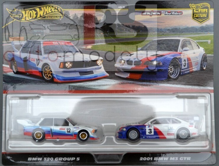 Hot Wheels BMW E46 GTR & BMW 320 Grp5 - POZOR blister je mierne poškodený!