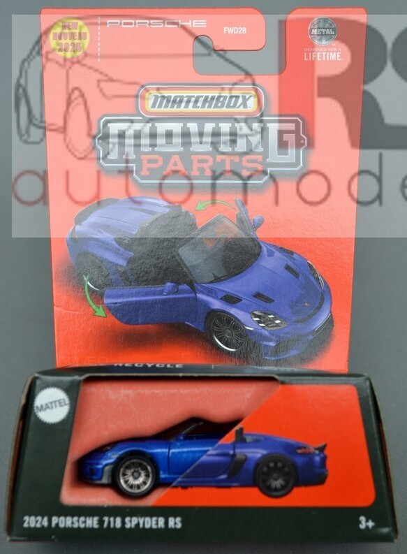 Matchbox Moving Parts 2024 Porsche 718 Spyder RS