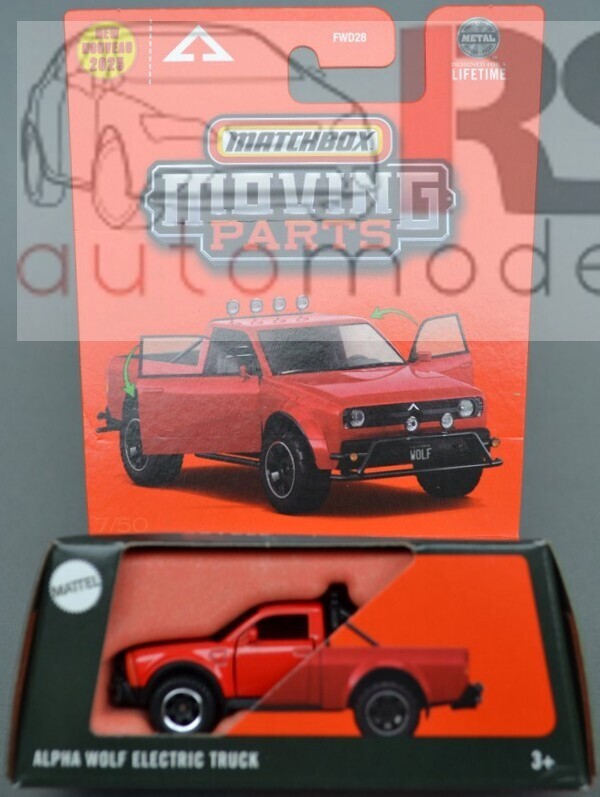 Matchbox Moving Parts Alpha Wolf Electric Truck