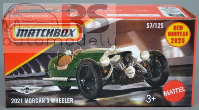 Matchbox Power Grab 2021 Morgan 3 Wheeler