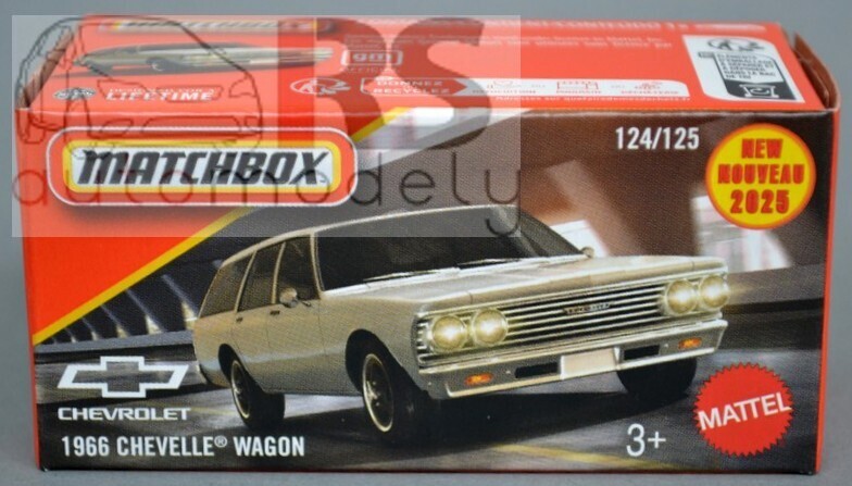 Matchbox Power Grab 1966 Chevelle Wagon
