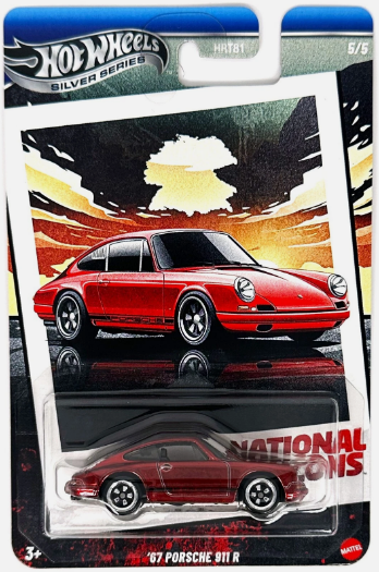 Hot Wheels ´67 Porsche 911 R - chase, farba červená metalíza