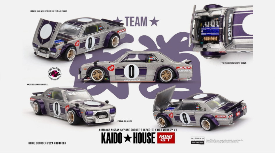 Kaido House Nissan Skyline 2000GT-R KPGC10 Kaido Works V1 1:64