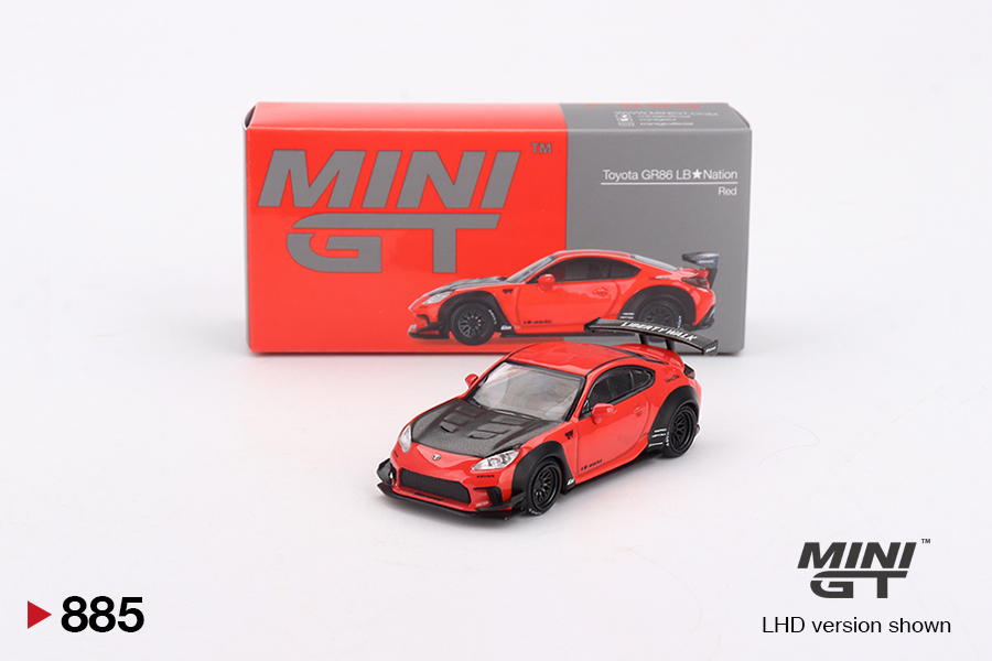 Toyota GR86 LB★Nation Red 1:64