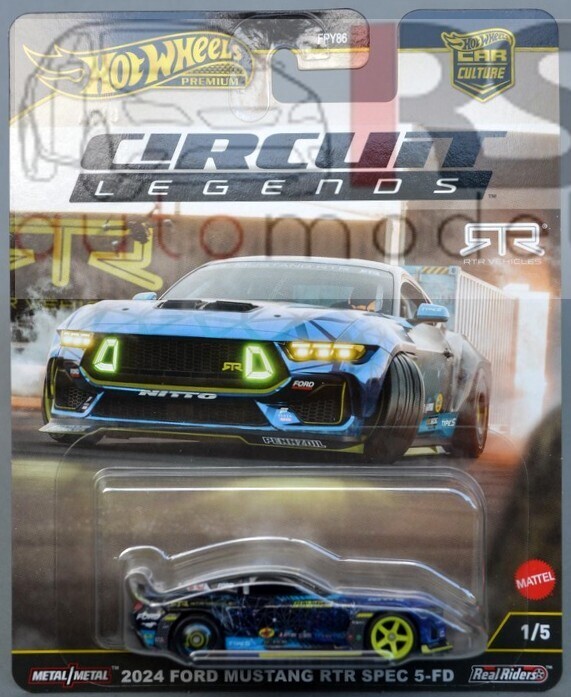 Hot Wheels 2024 Ford Mustang RTR Spec 5-FD