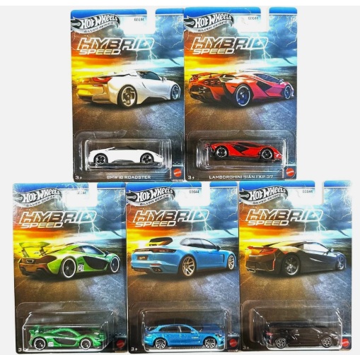Hot Wheels Hybrid Speed - set 5 modelov