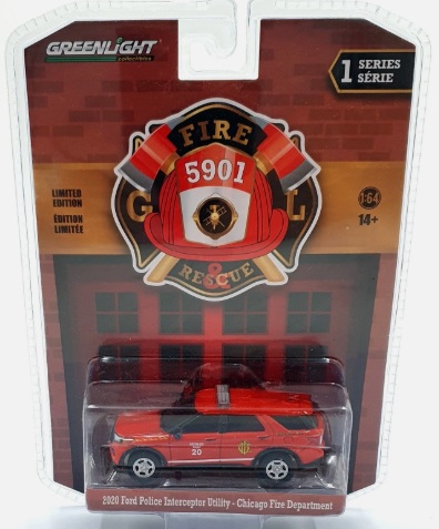 2020 Ford Police Interceptor Utility Chicago Fire Department 1:64