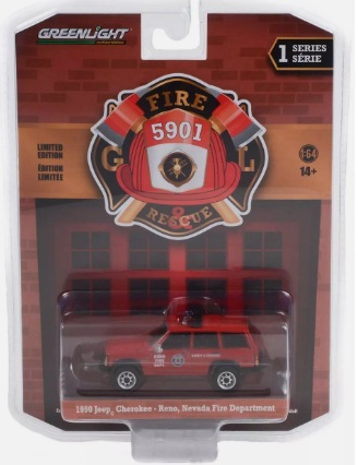 1990 Jeep Cherokee - Reno Nevada Fire Department 1:64