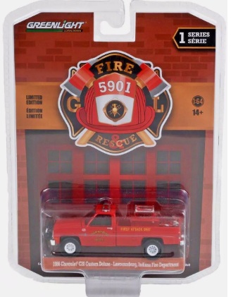 1986 Chevrolet C20 Custom Lawrenceburg Indiana Fire Department 1:64