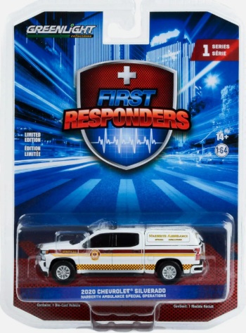 2020 Chevrolet Silverado Narberth Ambulance Special Operations 1:64 - poškodený!