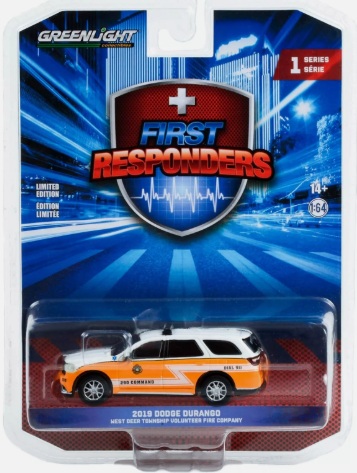 2019 Dodge Durango West Deer Township Volunteer Fire Company 1:64