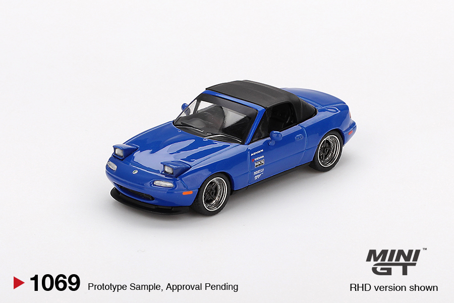 Mazda Miata MX-5 (NA) Tuned Version Dark Blue 1:64 