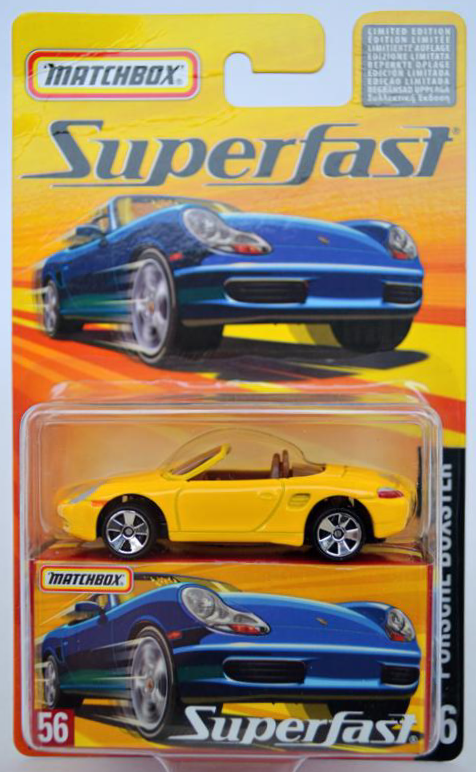 Matchbox Porsche Boxter - blister je pokrčený vľavo hore