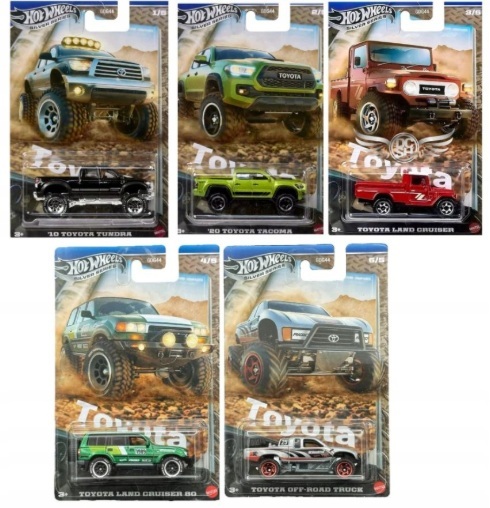 Hot Wheels Toyota Off-Road Truck - set 5 kusov
