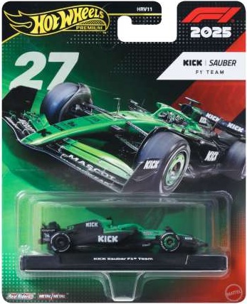 Hot Wheels Premium KICK Sauber Formula 1 2025 Team #27 Niko Hulkenberg