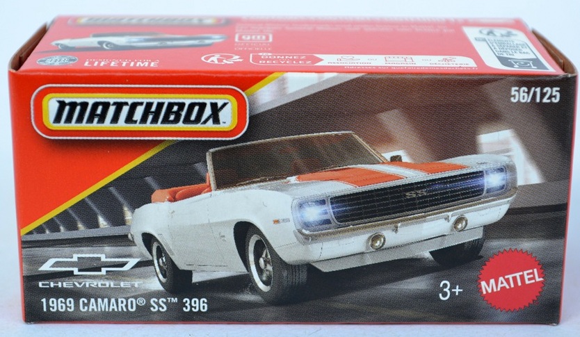 Matchbox Power Grab 1969 Camaro SS 396