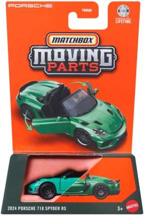 Matchbox Moving Parts 2024 Porsche 718 Spyder RS
