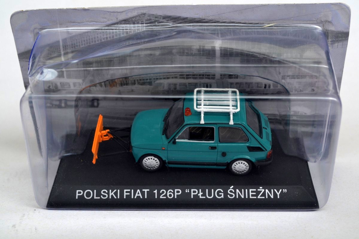 Polski Fiat 126P Snežný pluh