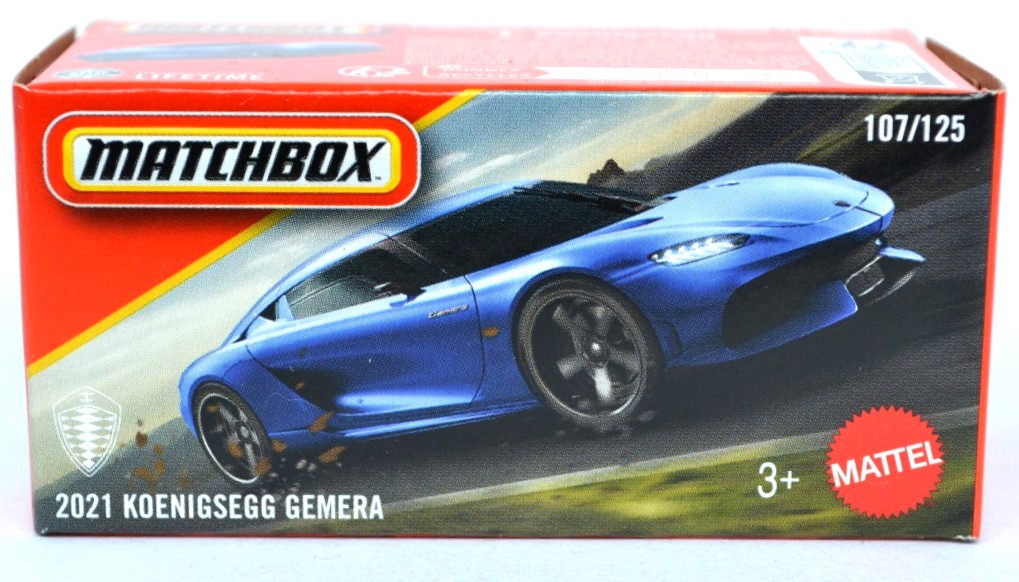 Matchbox Power Grab 2021 Koenigsegg Gemera