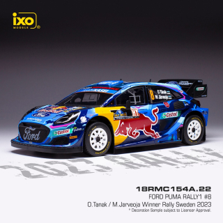 Ford Puma, No.8, WRC1, Rallye Sweden, O.Tanak (2023) 1:18 