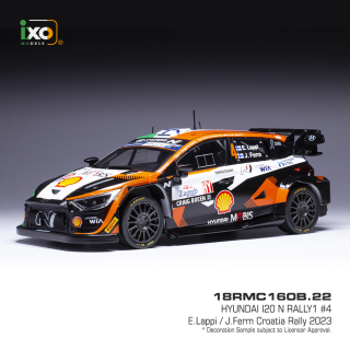 Hyundai i20 N, No.4, WRC1, Rally Croatia, E.Lappi (2023) 1:18 - REZERVÁCIA