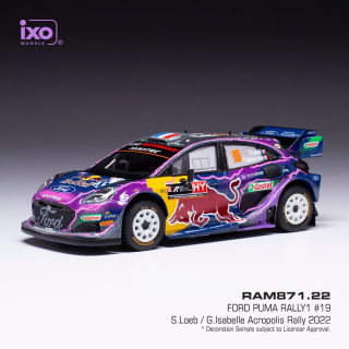 Ford Puma Rally 1, No.19, WRC, Rally Acropolis, S.Loeb 2022 