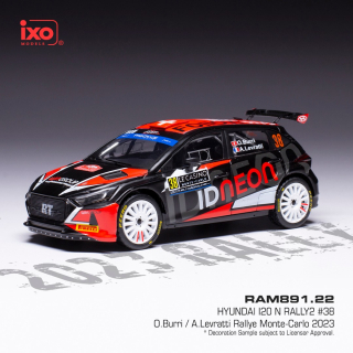 Hyundai i20 N, No.38, WRC2, Rally Monte Carlo , O.Burri 2023  - dodanie 14-28 dn