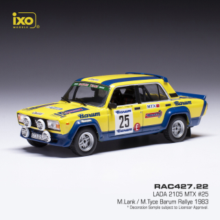 Lada 2105 MTX, No.25, Barum Rally, M.Lank/M.Tyce, 1983  