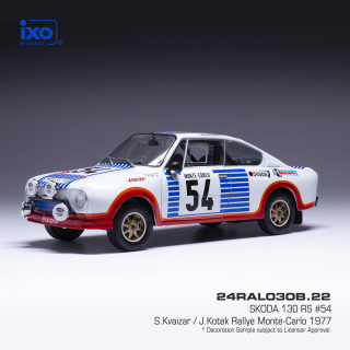 Škoda 130 RS, No.54,Rally Monte Carlo , S.Kvaizar (1977) 1:24 - skladom cca 10.5.2024