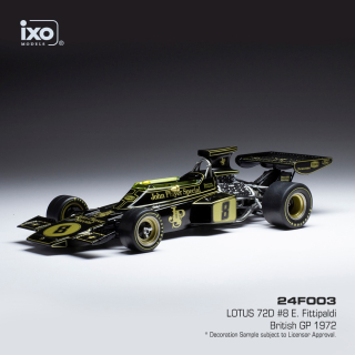 Lotus 72D, No.8, formula 1, GP GB, E.Fittipaldi 1972 1:24 - dodanie 14-28 dní