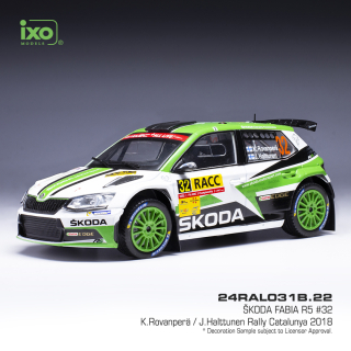 ŠFabia R5, No.32, Rally Catalunya, K.Rovanperä (2018) 1:24 - dodanie 14-28 dní