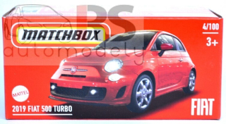 Matchbox Power Grab 2019 Fiat 500 Turbo