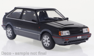Mazda 323 4WD Turbo, black/metallic-dunkelgrau, 1989 1:24 - REZERVÁCIA