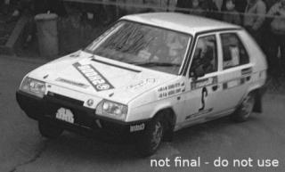 Škoda Favorit 136 L, No.2, Rallye Valašskaá Zima, P.Sibera 1989 - REZERVÁCIA