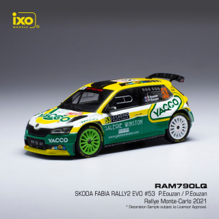Škoda Fabia Rally2 EVO #53 P.Eouzan / P.Eouzan Rallye Monte-Carlo 2021